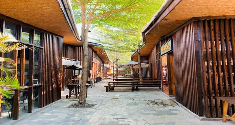Oishi Town Quận 2 có không gian được thiết kế theo phong cách Nhật Bản vô cùng đặc sắc