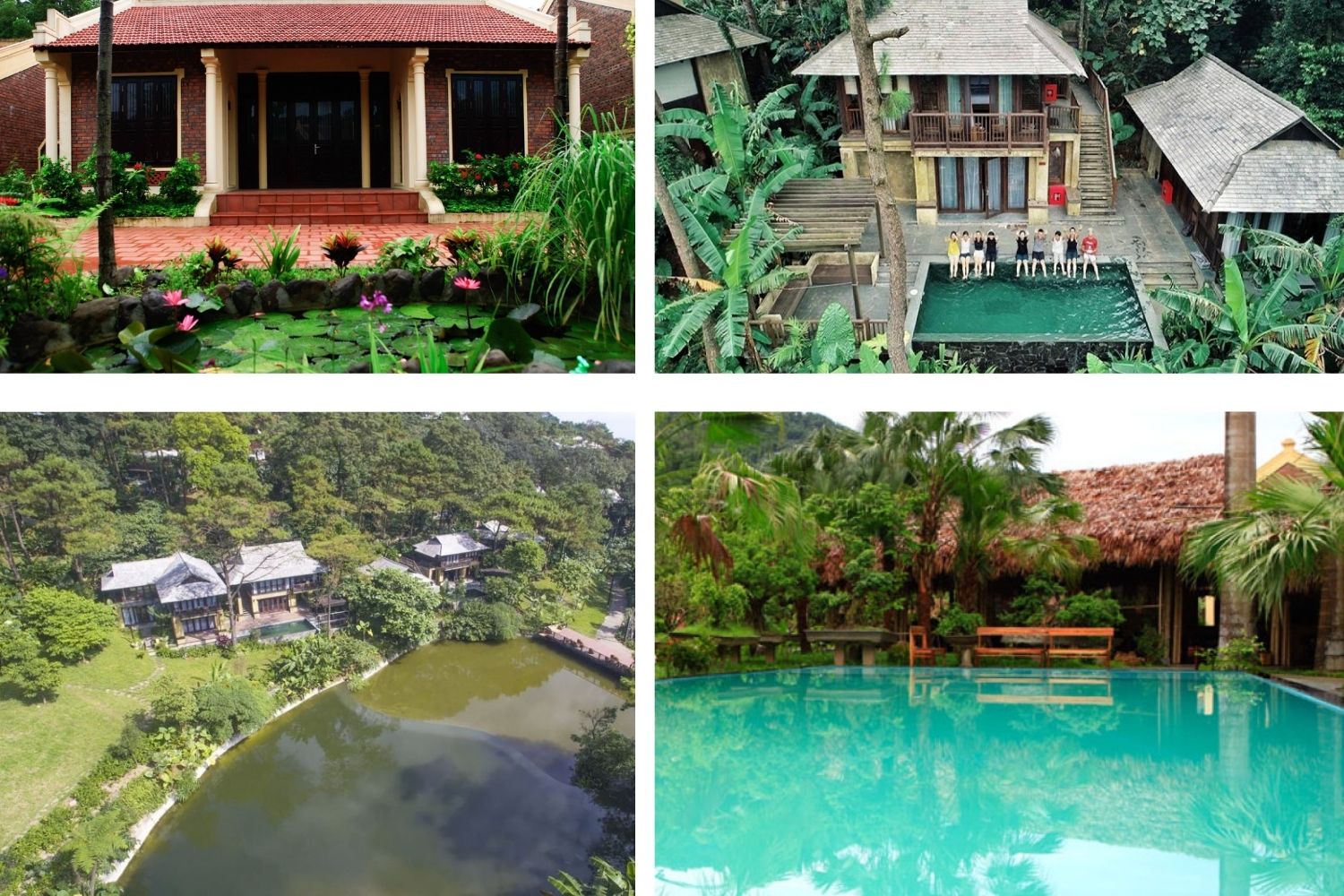Resort Ba Vì giá rẻ có hồ bơi view đẹp gần vườn quốc gia