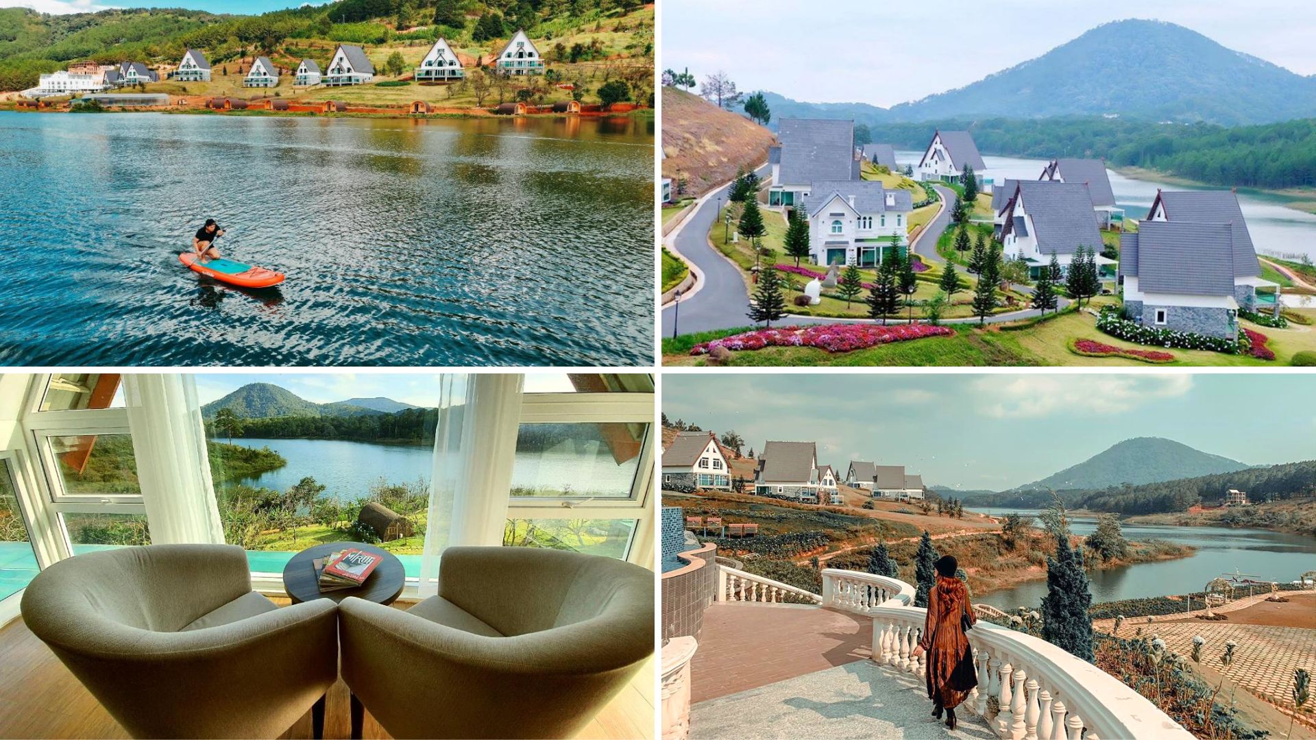 Top resort hồ Tuyền Lâm sang trọng theo phong cách châu Âu