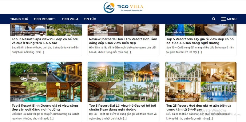 Đặt phòng online tại Ticovilla.com với giá ưu đãi nhất